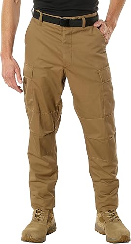 Miniatura 5 de Rothco Pantalones tácticos BDU con cremallera de ajuste relajado - Uniforme de trabajo EDC de senderismo de carga