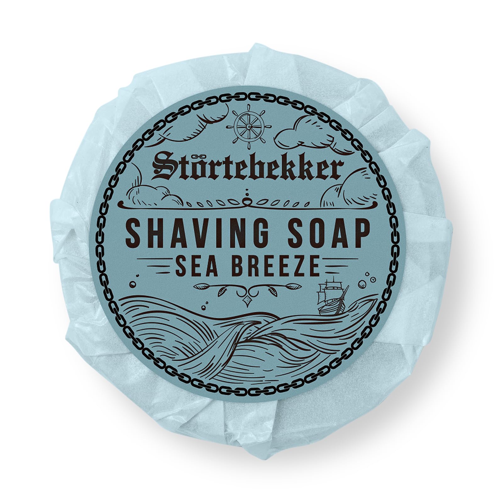 Störtebekker® Premium stojak do golenia – z maszynką do golenia, pędzlem do golenia, miską do golenia i mydłem do golenia Sea Breeze – wysokiej jakości zestaw do golenia/pielęgnacji brody – 8 zapachów
