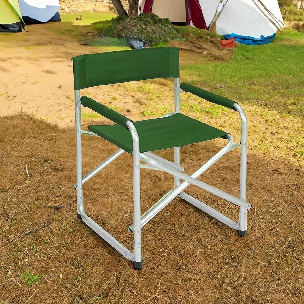 Silla de playa plegable para pesca con diseño director de aluminio y loneta