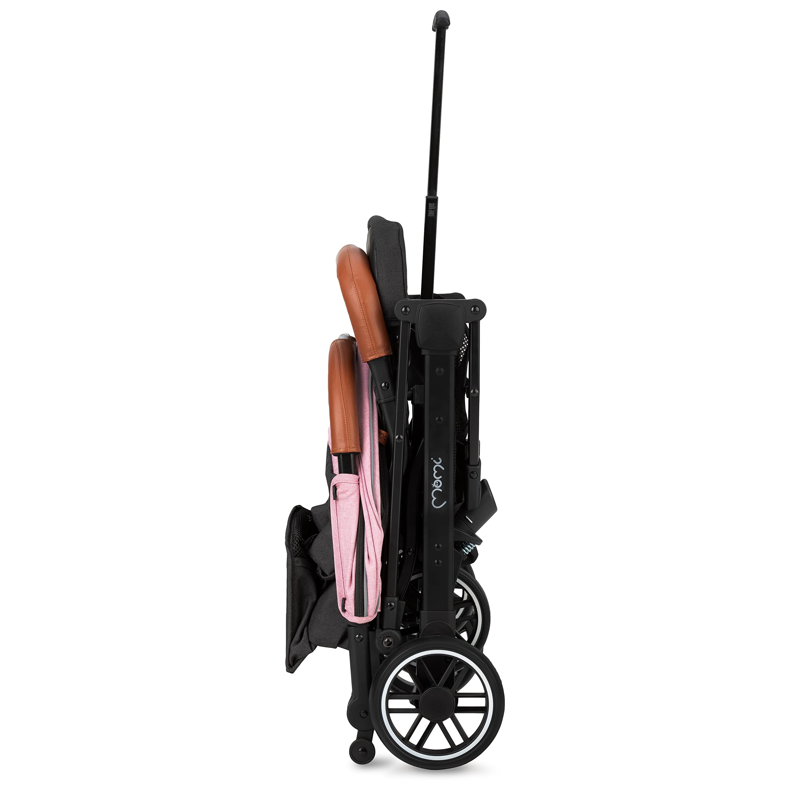 MoMi ESTELLE Silla de Paseo Ligera y Plegable, Carrito de Bebé Compacto con Respaldo Reclinable, Arnés Ajustable de 5 Puntos, Capota Protectora, Gran Cesta de Almacenaje, desde 6 Meses hasta 15 kg