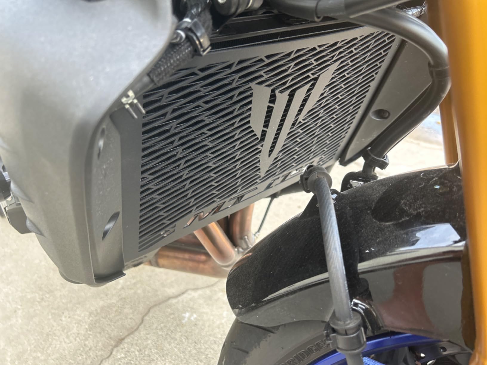 MOWOK Protection Couverture Couvre-Grille de Radiateur en Aluminium pour Moto Accessoires pour MT09 MT 09 2021 2022 2023 FZ09 MT-09 TRACER 900 GT Tracer 9 GT (2021-2023)