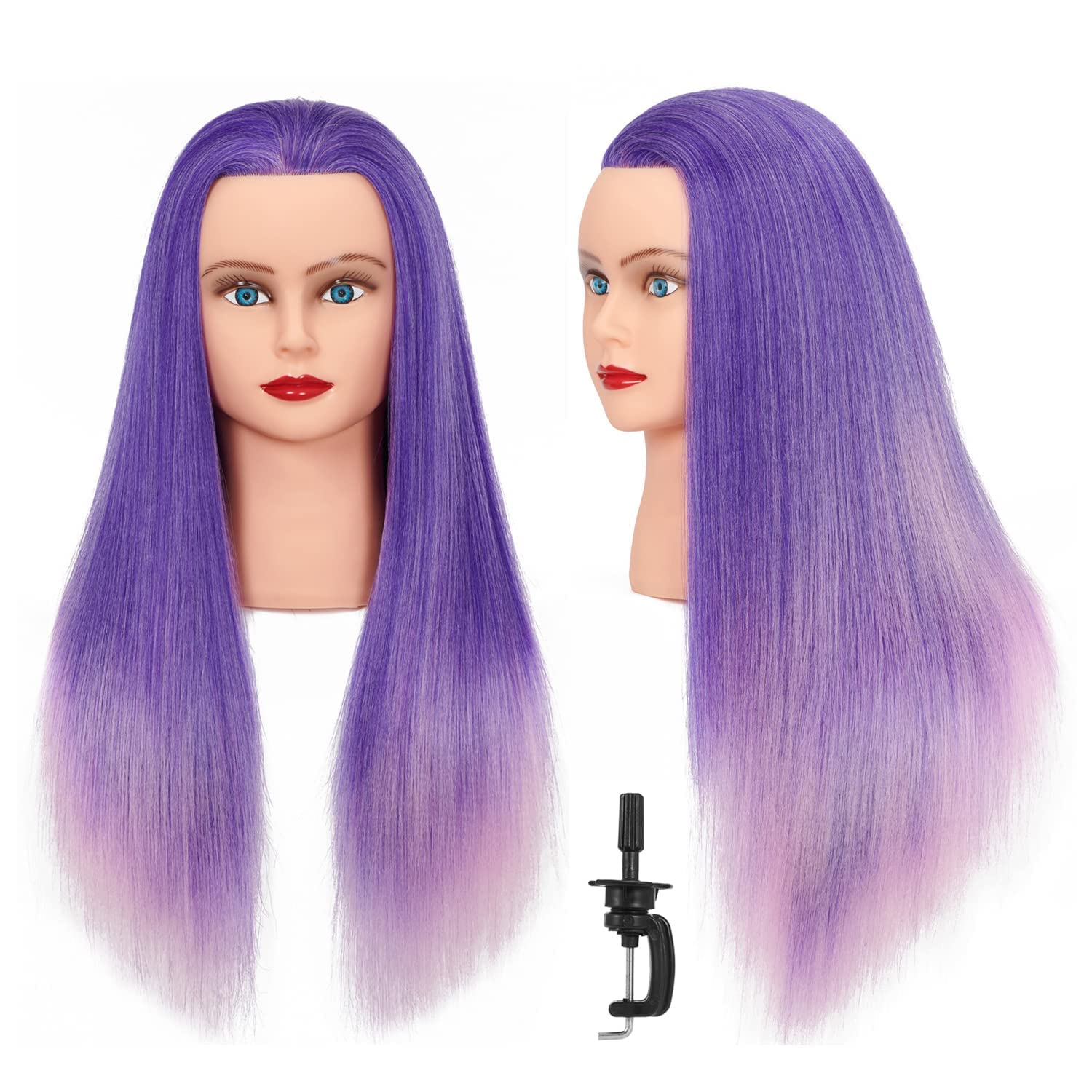 HEADSTAR Mannequin Head 20-22" 100% Synthetic Hair