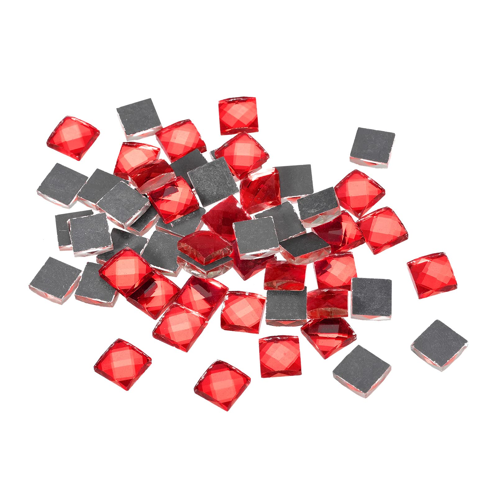 Carreaux mosaïque cristal rouge 1x1 cm MECCANIXITY pour bijoux et loisirs créatifs