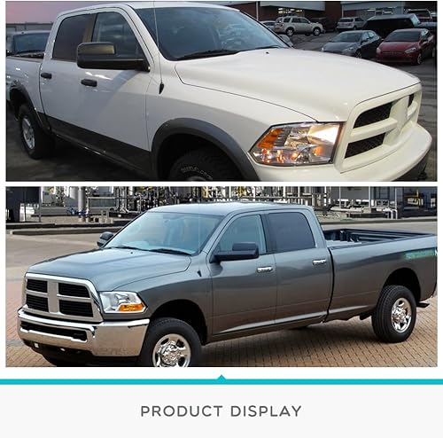 Miniatura 6 de YITAMOTOR Set de espejos para Dodge Ram 1994-2001 para Dodge Ram 1994-2002camioneta con manual de tracción con soportes