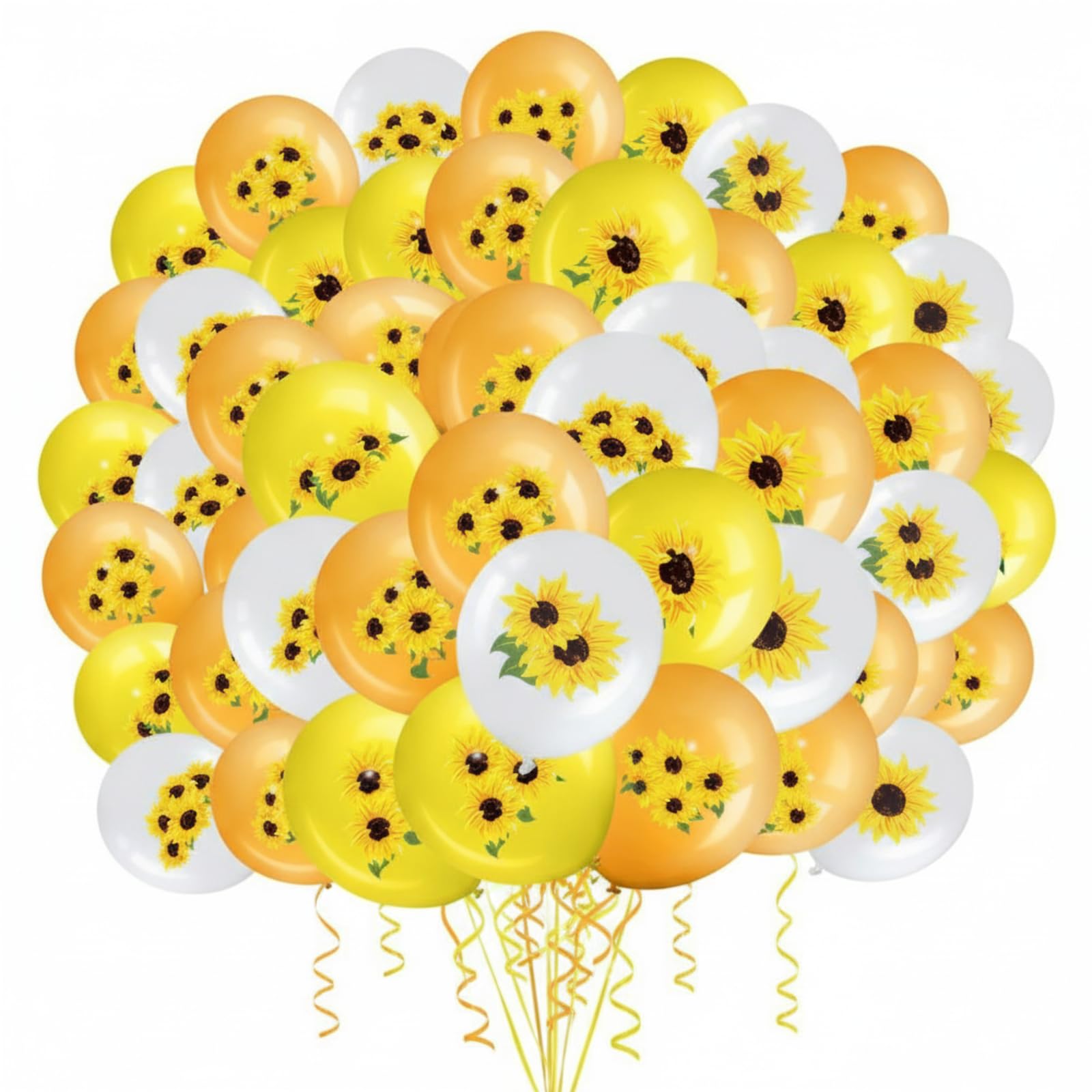 Amazon.com: Charnoel 45 Pieces Sunflower Balloons Decorations 12
