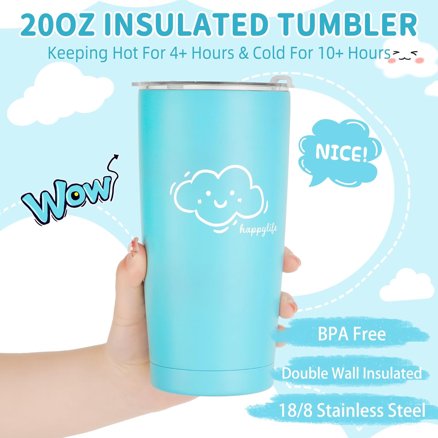 Birthday Gifts for Women Teen Girls, Relaxing Spa Gift Basket for Female Friends Mom Sister Daughter Cloud Themed Box - Image 4