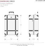 SwissGear Unisex 9400 Hardside Luggage- Carry-On Luggage