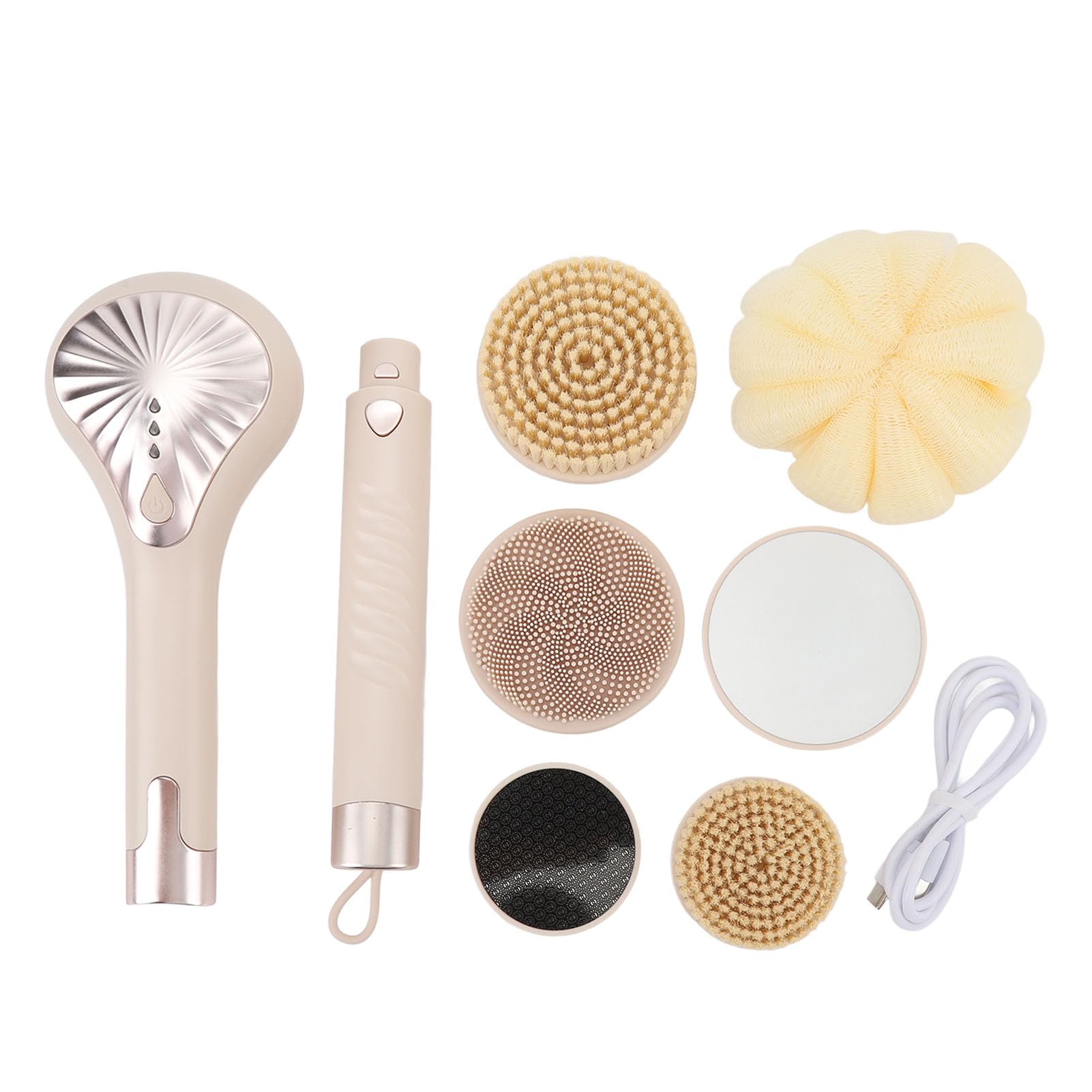 Cepillo Corporal Eléctrico Impermeable con Largo Desmontable