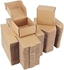 PHAREGE 4x4x2 inch Shipping Boxes 100 Pack, Brown Cardboard Gift Boxes with Lids for Wrapping Giving Women Men Presents, Small Corrugated Mailer Boxes for Packaging Mailing Small Business