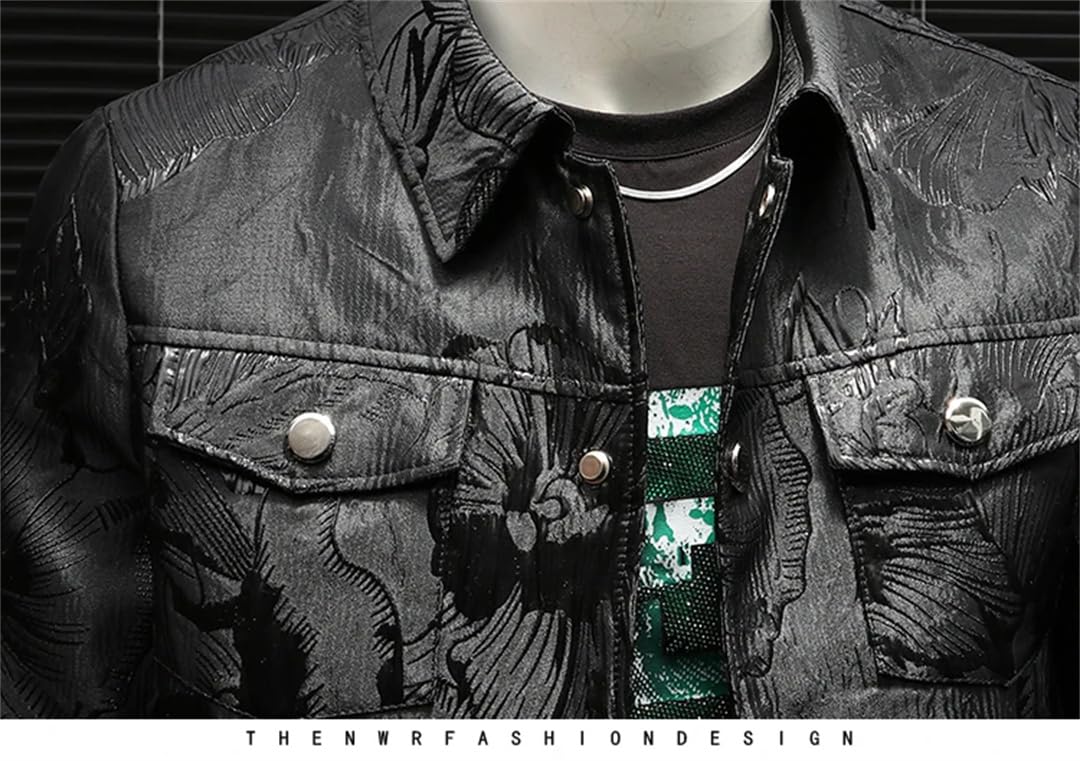 Męskie wiosenne kurtki bomberki z długim rękawem Business Social Streetwear płaszcze