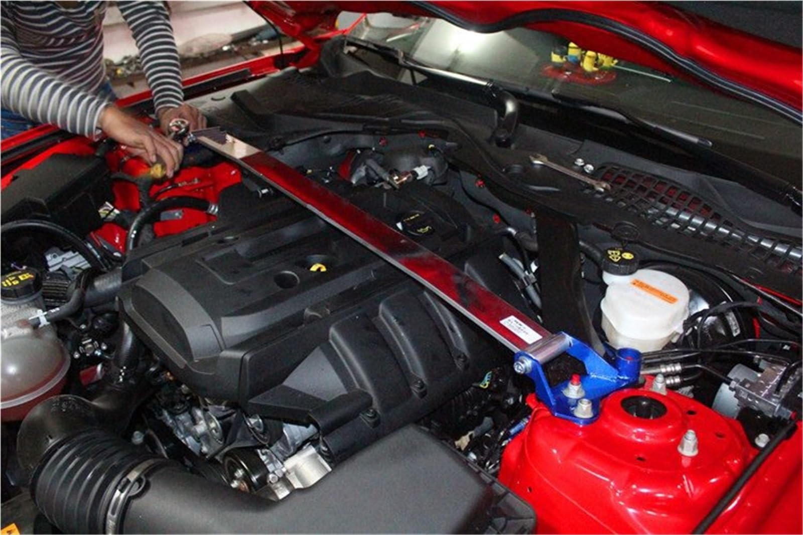 stabilizujące Stabilizator Pasuje do Ford Mustang 2.3 T .7T 5.0L, drążki stabilizatora, układ zawieszenia, drążek napinający, ze stopu aluminium(2.3)