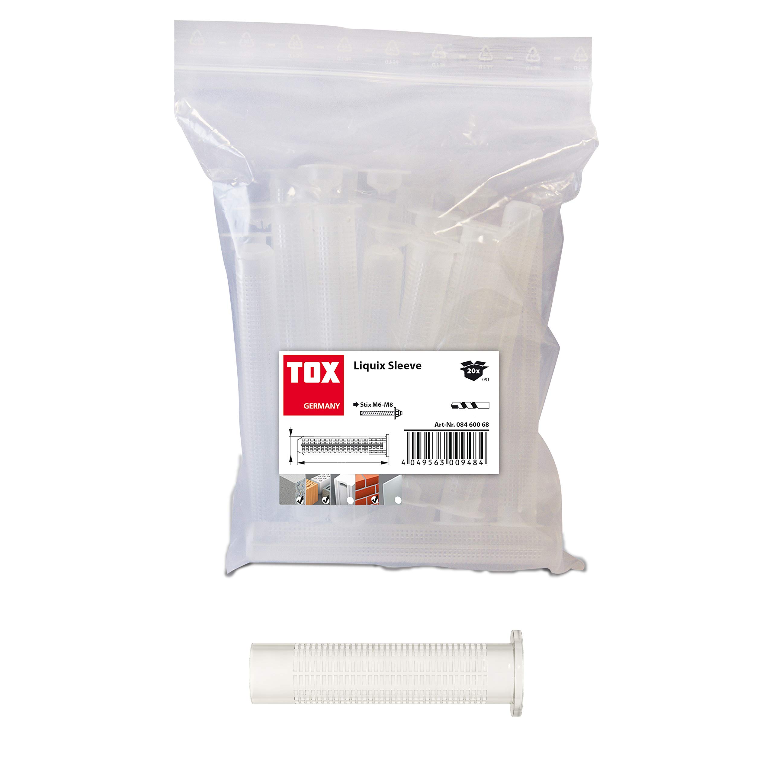 TOX Sieve Liquix Sleeve 20 x 85 mm, 20 Pieces, 08460078