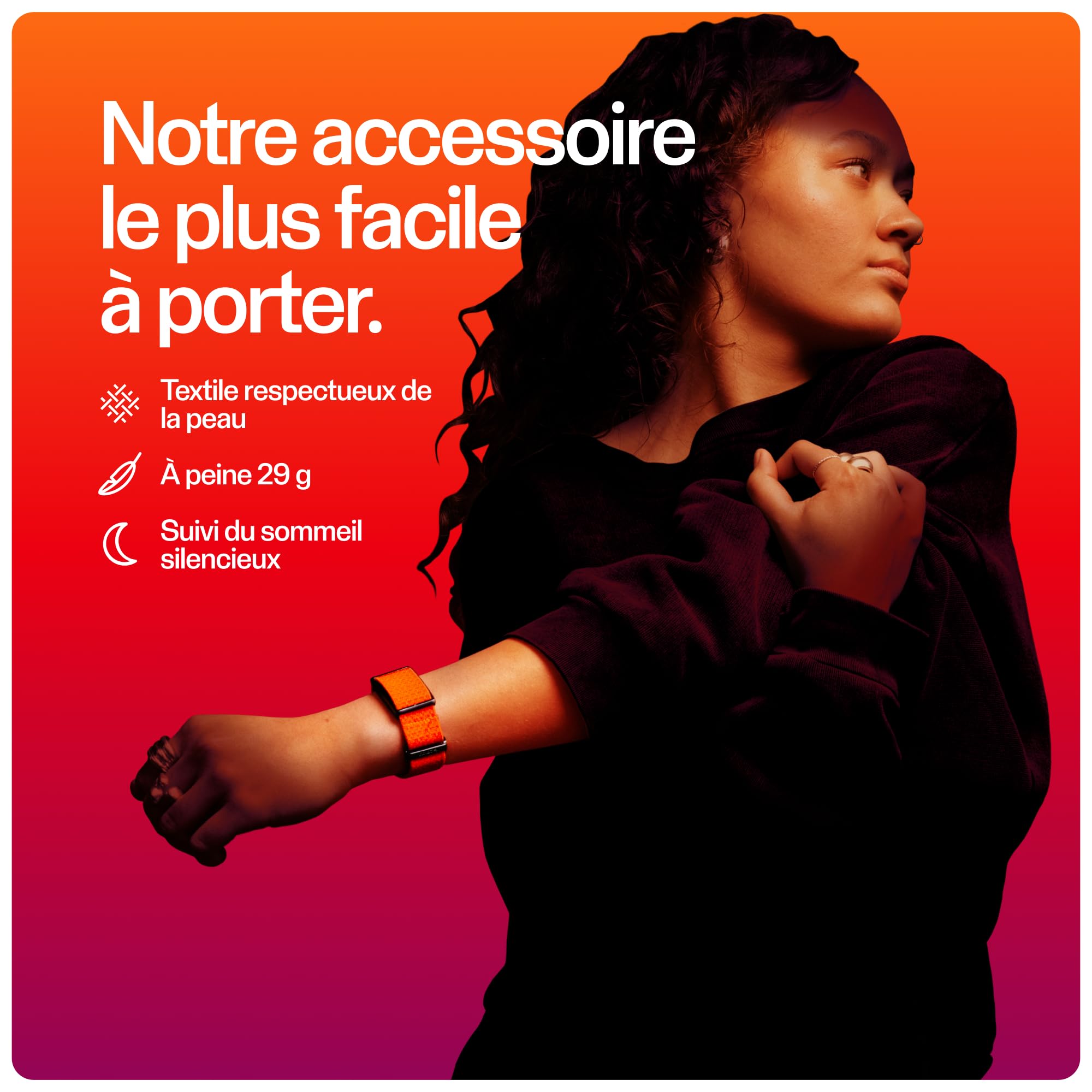 Polar Loop – Bracelet connecté sans écran avec Suivi de la FC, du Sommeil et de l'activité 24 h/24, détection Auto. des entraînements, sans abonnement, 8 Jours d'autonomie.