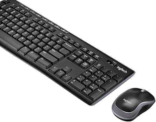 Miniatura 3 de Logitech Combo de teclado inalámbrico K270 y mouse inalámbrico M185: teclado y mouse incluidos, batería de larga duración (negro con ratón)