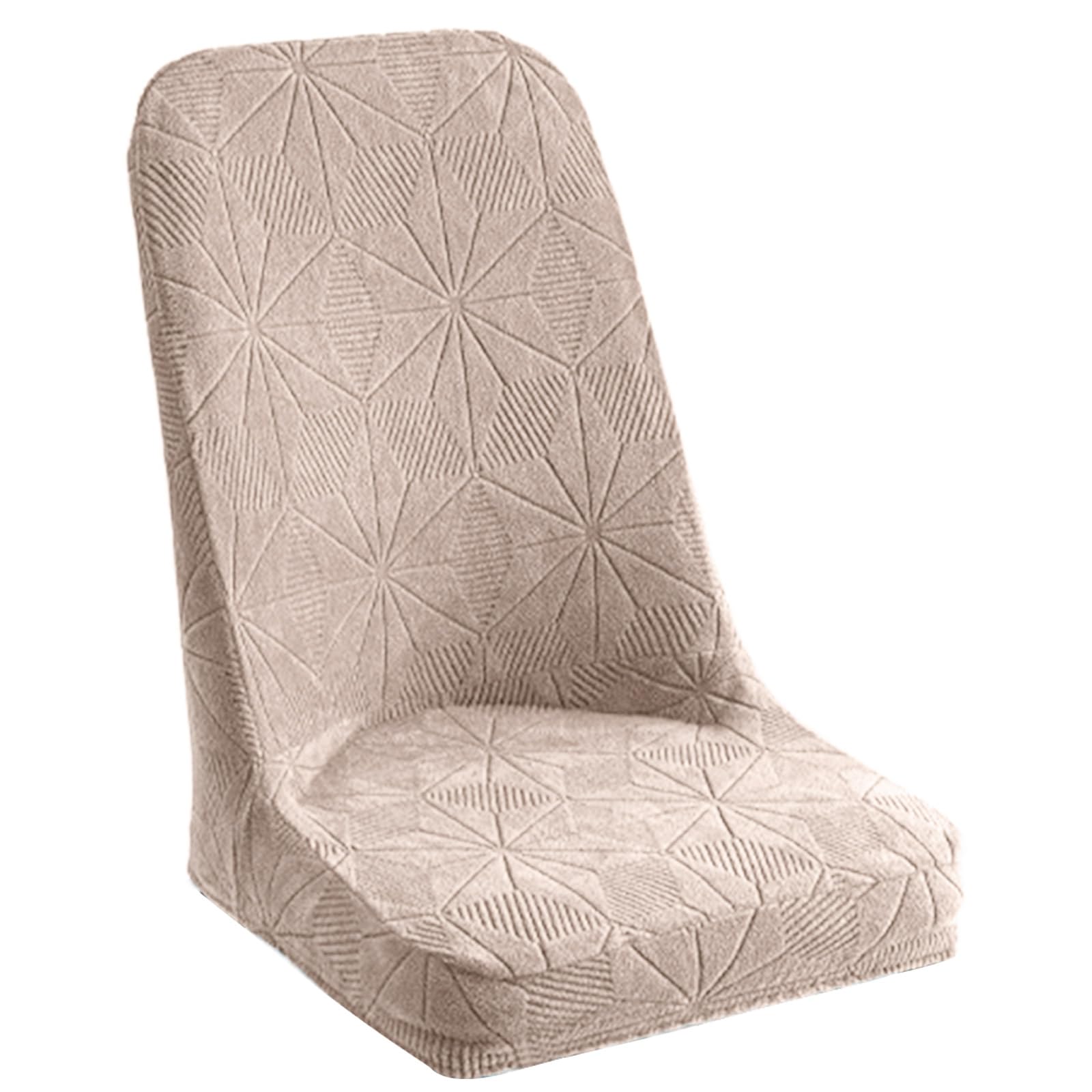 Carotoe Khaki Chair Cover For Dining Room Chair Slipcover Kitchen Wedding Hotel Banquet Decoration Seat Protector Wedding Covers