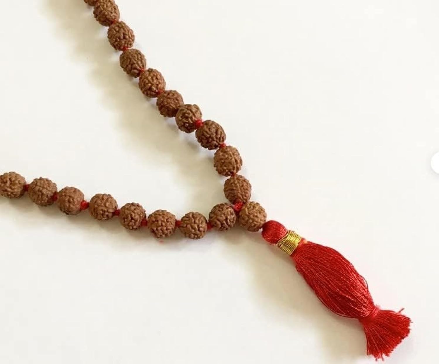 Authentic 5 Mukhi Rudraksha Mala, Real Himalayan Rudraksha Seeds 108 Beads Necklace, Approx 8 mm Natural Rudraksh Prayer Mala - Image 8