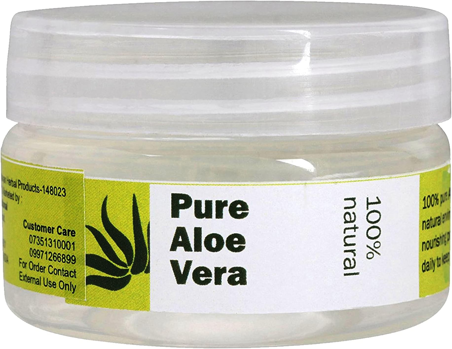 100% Natural and Pure Aloe Vera Gel for Acne, Face Scars, Glowing Skin and Hair Care (Non toxic), 100ml