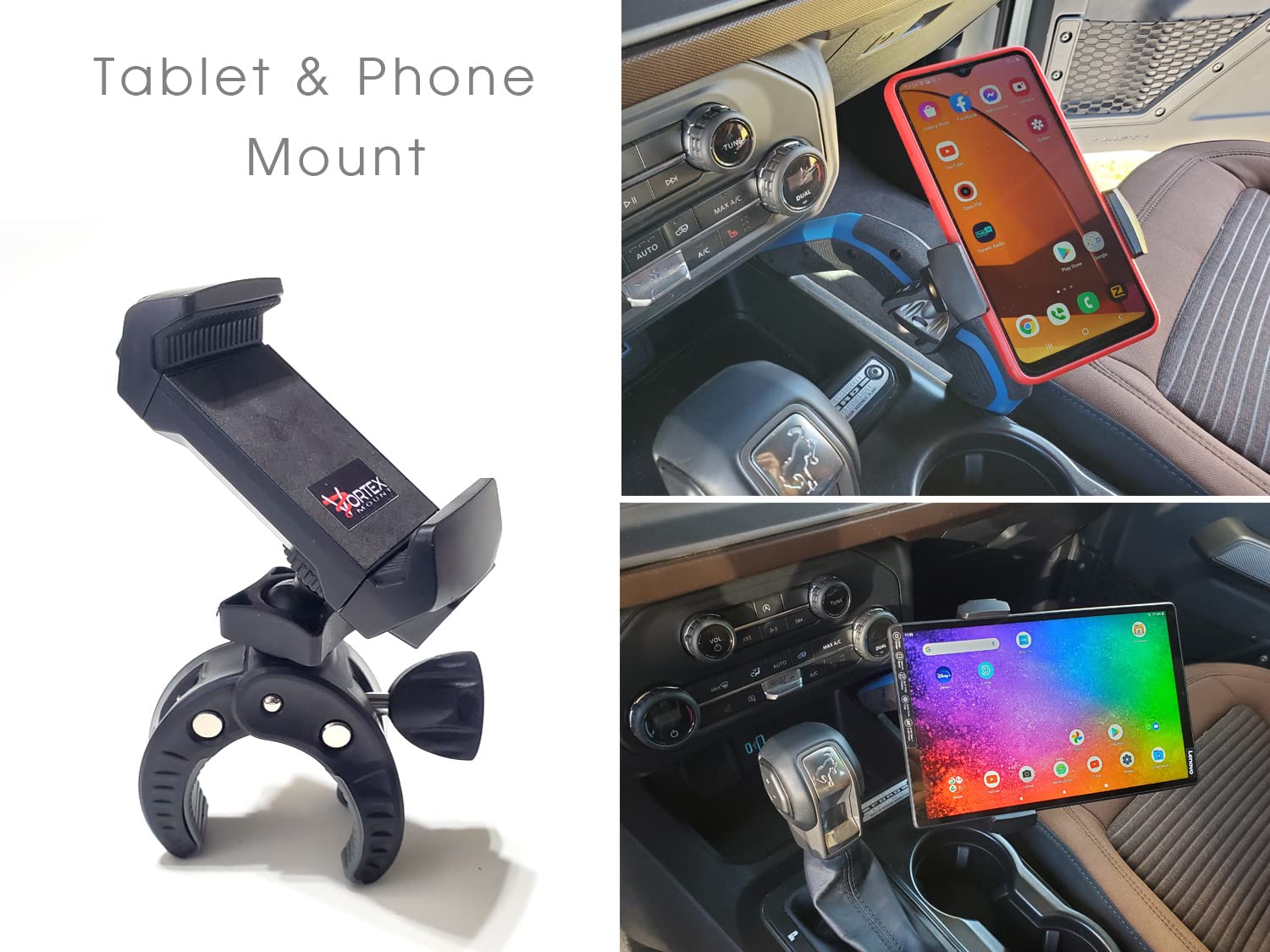 Buy Cell Phone Mount holder for grab arm in a Ford Bronco center