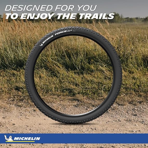 Michelin Force XC2 Mountain Bike Tires | Tubeless Ready, Gum-X Technology,