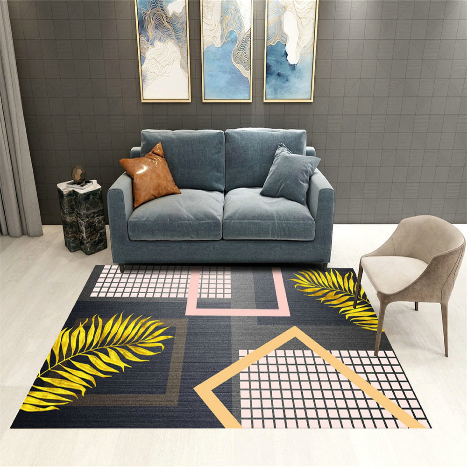Alfombra baño grande antideslizante 80x160 y protector suelo silla rueda