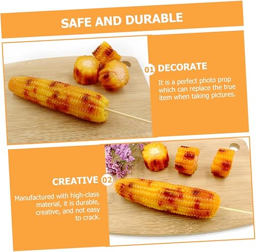 Miniatura 4 de HOMSFOU Juguetes de comida de simulación, juegos de plástico, decoraciones de mesa, centros de mesa de otoño, vegetales de plástico, vegetales