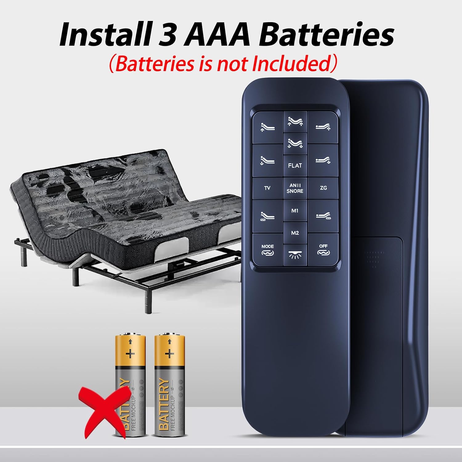 New Bed Remote Control Replacement fit for Yiree i400 Dreams Sleepmotion, Multiway King KOIL Electra Malouf S655 Adjustable Bed