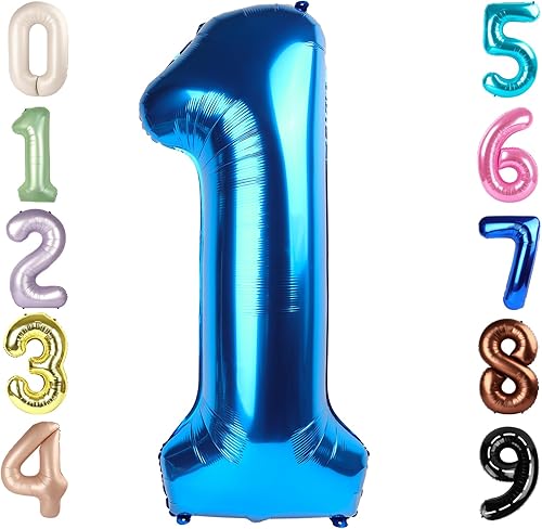 Vista 123 de Globos del números 0 de 40 pulgadas para formar los números 10, 20, 30, 40, 50, 60, 70, 80, 90, 100, para decoración de cumpleaños, bodas, eventos