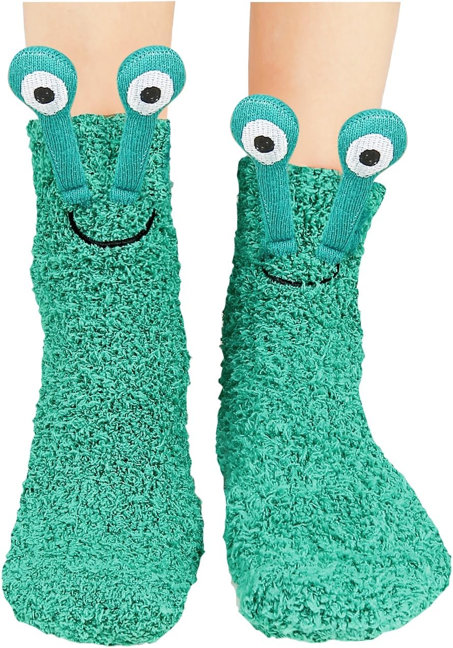 Benefeet Sox Womens Girls Fuzzy Socks with Grips Soft Fluffy Slipper Socks Cute Cozy Winter Socks Christmas Halloween Gifts - Image 5