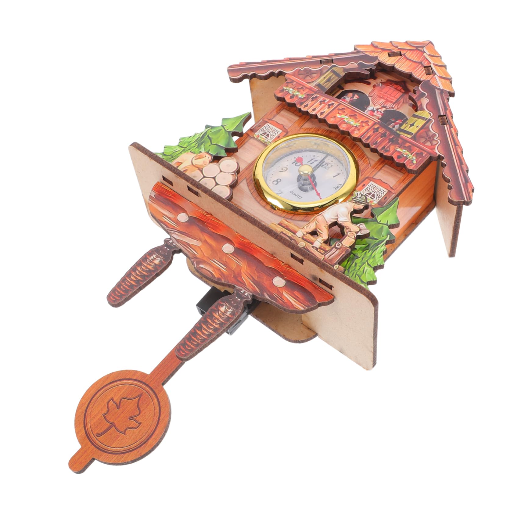 Horloge murale à coucou Mipcase vintage avec sons d'oiseaux pour salon