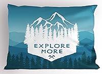 Vista 21 de Lunarable Funda de almohada de dibujos animados, corona blanca sobre fondo rosa, tiara gráfica de dibujos animados, estampado de letras de palabras