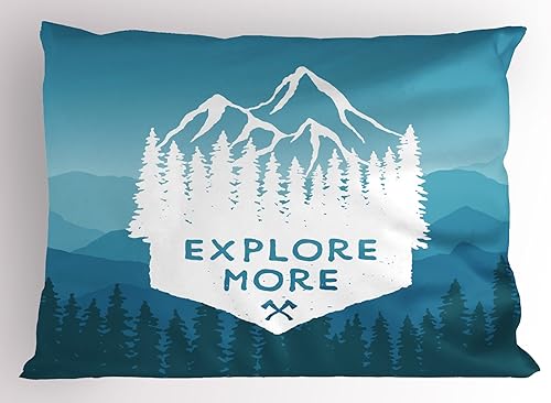 Miniatura 21 de Lunarable Funda de almohada de dibujos animados, corona blanca sobre fondo rosa, tiara gráfica de dibujos animados, estampado de letras de palabras