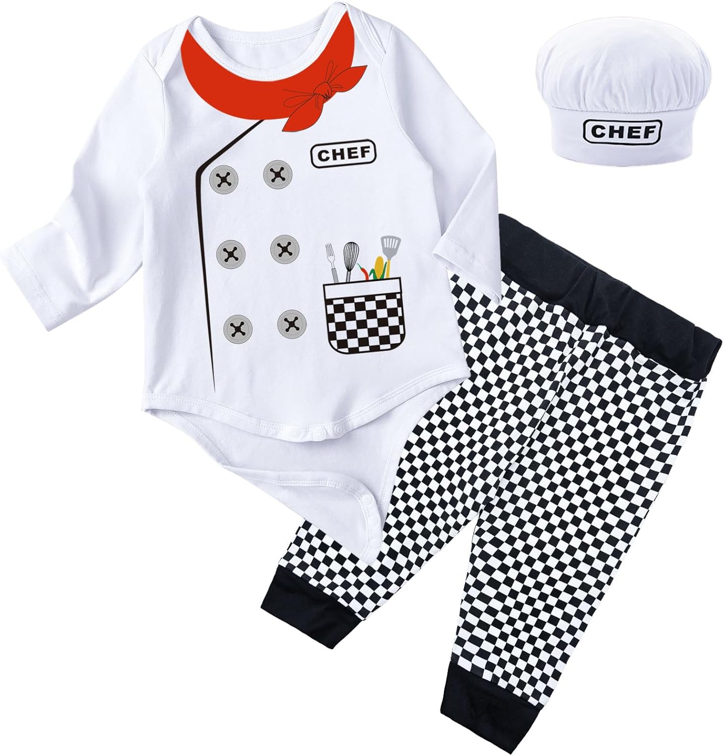 Baby Boys Chef Doctor Pirate Outfit Newborn Infant Police Officer Uniform Halloween Cowboy Sheriff Woody Costume