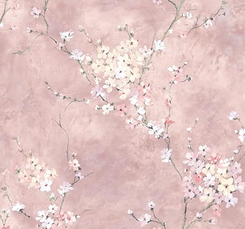 NextWall Harry & Grace Floral Blossom Peel and Stick Wallpaper
