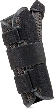 Florida Orthopedics Prolite 8" Airflow Wrist Brace with Abducted Thumb, Black, Left, Small/Medium
