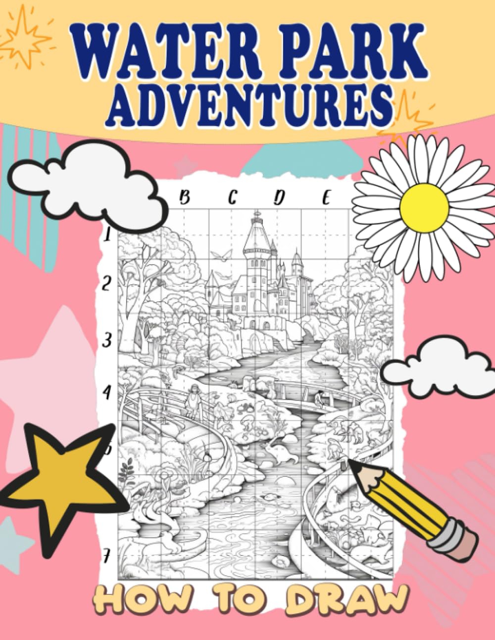 How To Draw Water Park Adventures: Step-by-Step Drawing Guide for Kids - Create Thrilling Scenes of Water Rides and Attractions with Easy Tutorials