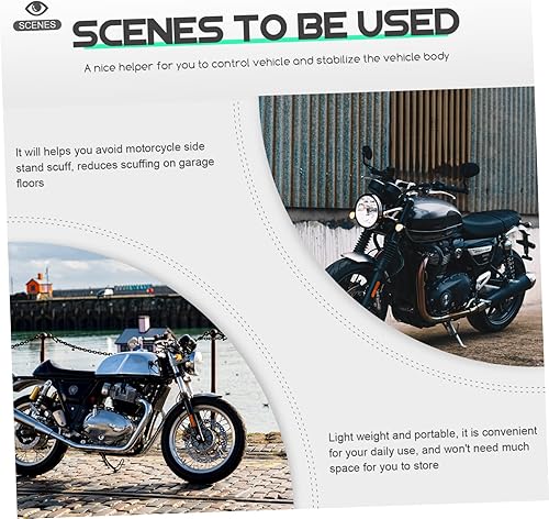 Miniatura 5 de BESPORTBLE 3 sets de almohadillas para motocicleta, placa de soporte estabilizar la bicicleta en suelo desigual diseño ligero 4 unids*3