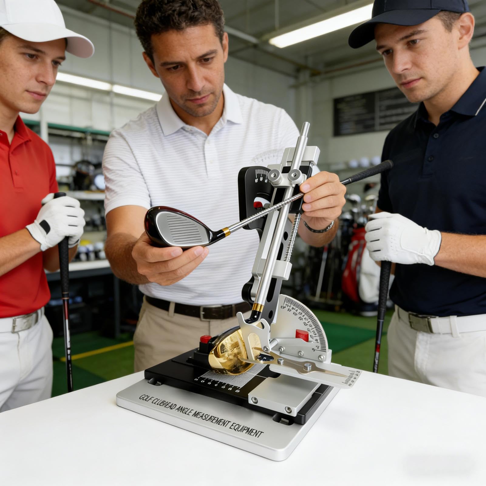 Strumento di Misura per Testa Mazze da Golf Livella Integrata per | Misuratore Angolo Lie Mazze da Golf Per Officine e Tornei