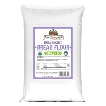 War Eagle Mill Organic Bread Flour, Unbleached, 25 Pounds