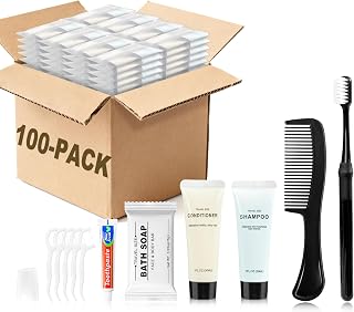 Kocpudu Hygiene Kit, Toothbrush and Toothpaste Travel Kit (100-PACK) | Individual Hygiene Kit, Suitable for Travel, Camping, Hotels, and Families