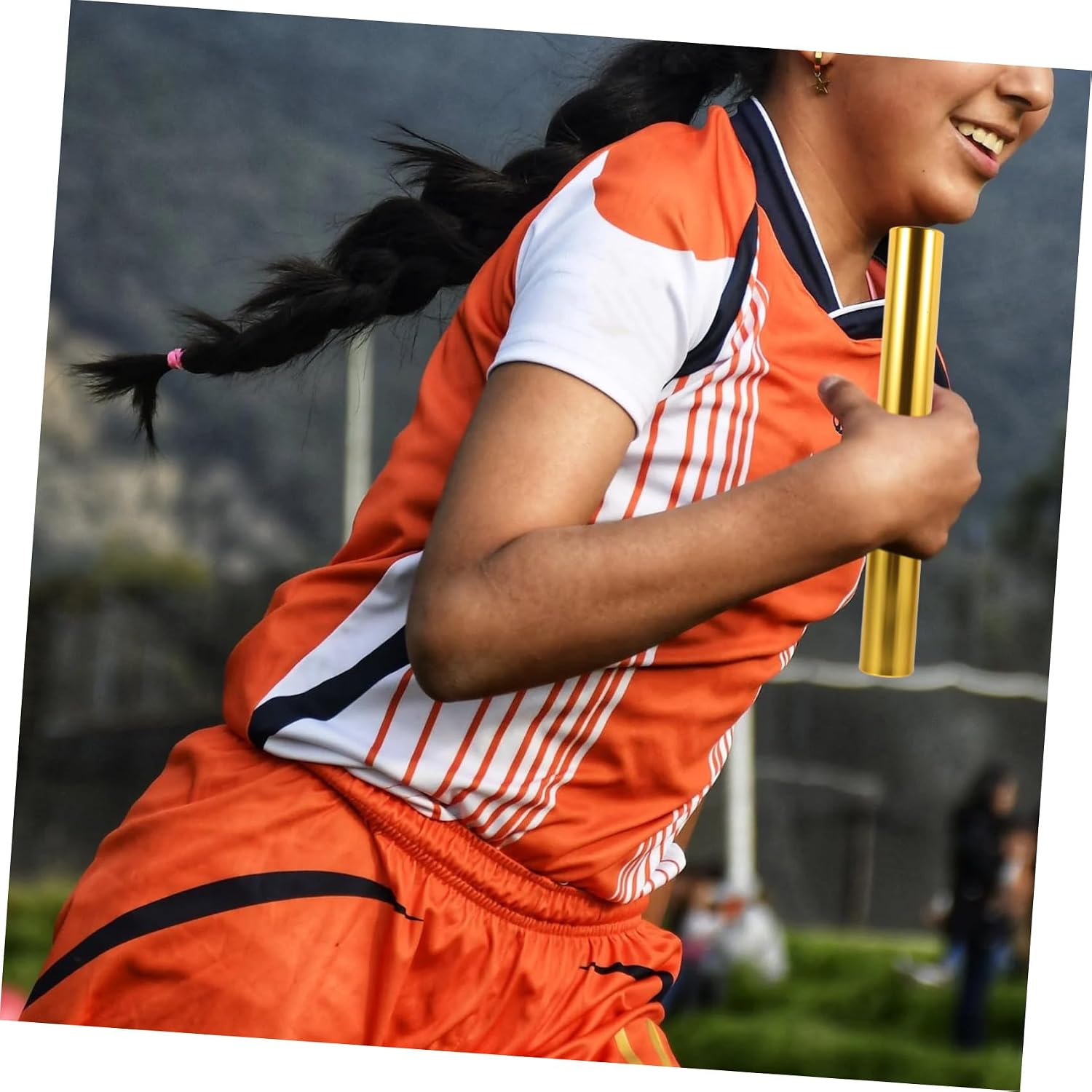 3Pcs Aluminum Alloy Relay Sticks Smooth Edges Lightweight Running for School Race Athletics Training and Competition Metal Track Equipment for Adults