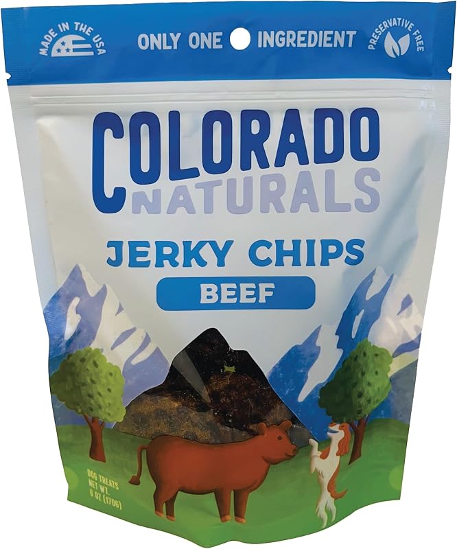 Petisco de Carne Seca Bovina para Cães Colorado Naturals, Chips, 168 g