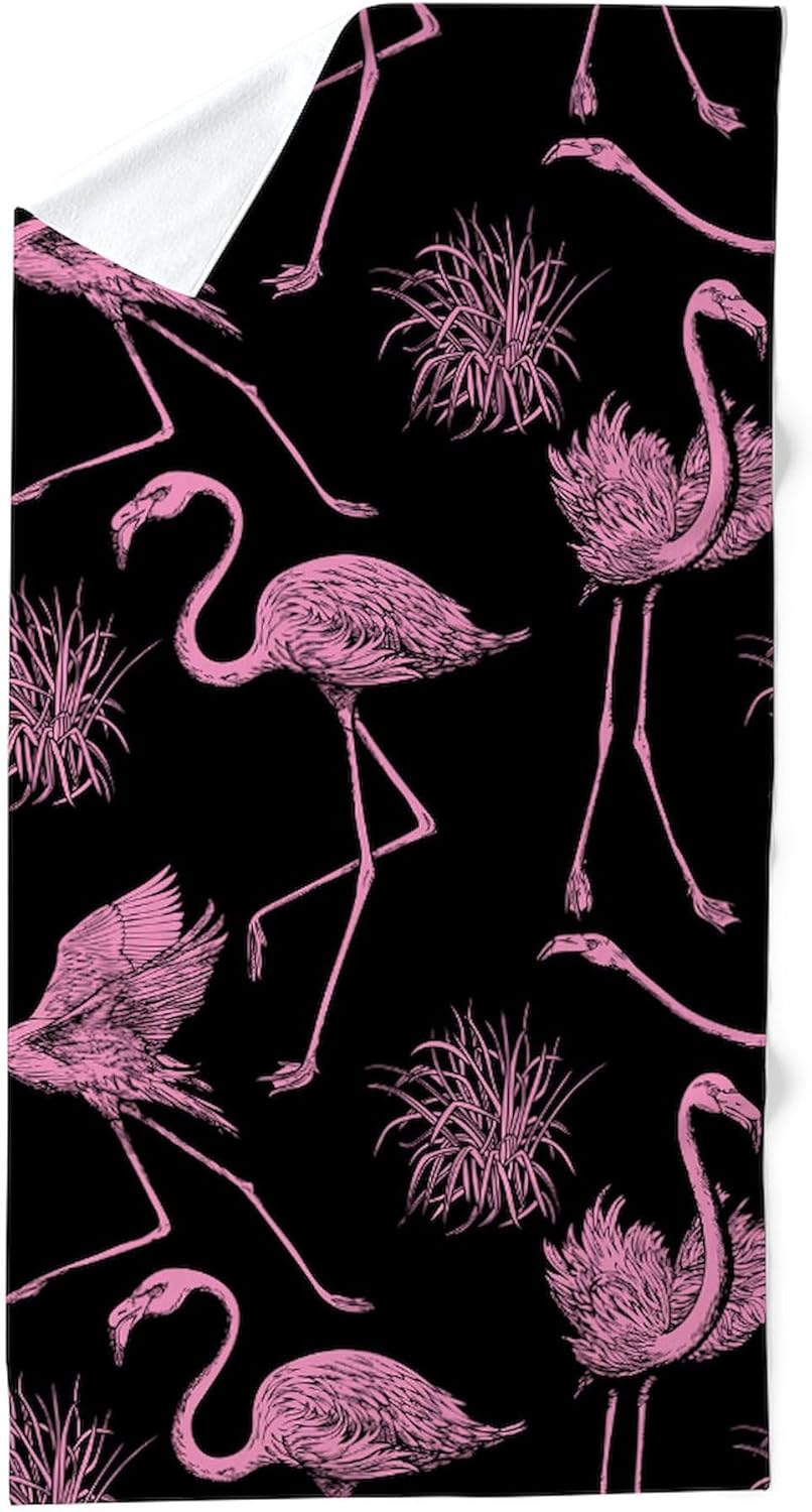 CafePress Flamingos 30"x60" Absorbent Cotton Back, Soft Beach, Pool Towel