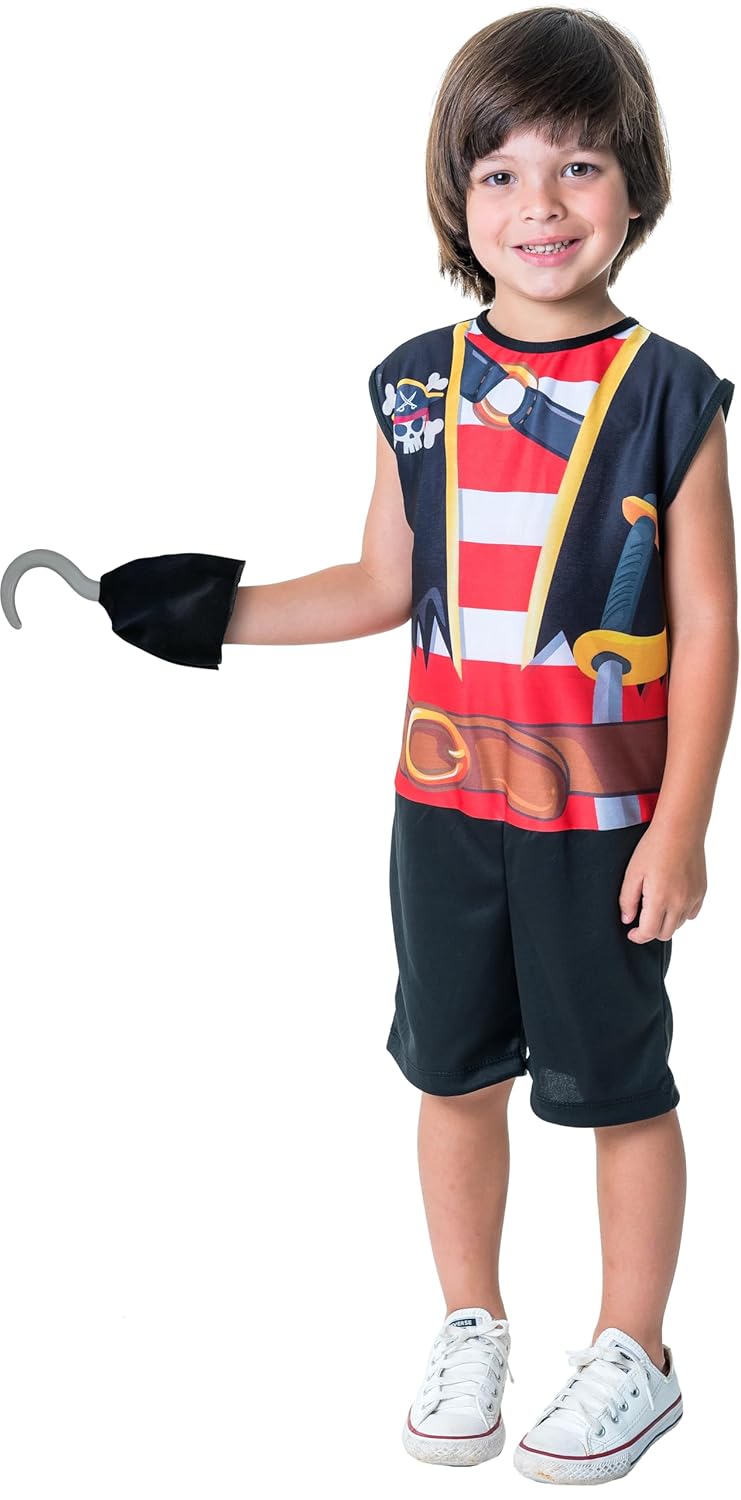 KIT FANTASIA PIRATA P – UN em promoção! Veja a oferta e mais achadinhos de Pijamas & Fantasias Infantis Hoje é o melhor dia para comprar KIT FANTASIA PIRATA P – UN com aquele preço maroto! Promoção! Aproveite a oferta!