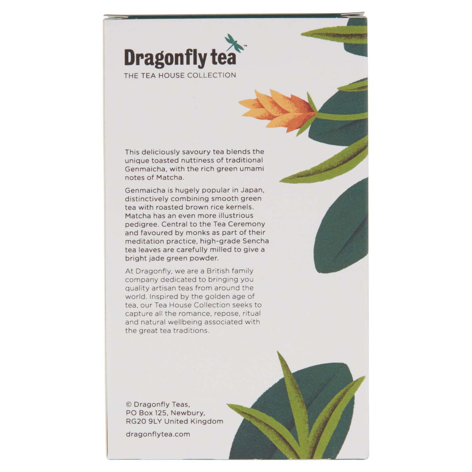 Dragonfly Genmaicha Matcha Green Tea Pyramids 15 Bags — view 2