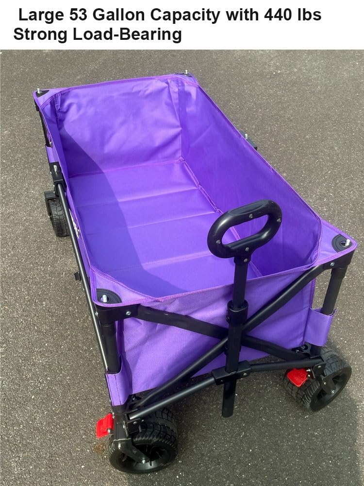 Carrello pieghevole da 130 cm con tettuccio e piano regolabile da tavolo, resistente, per spiaggia, spesa, campeggio, attività all'aperto, grande capacità, nero