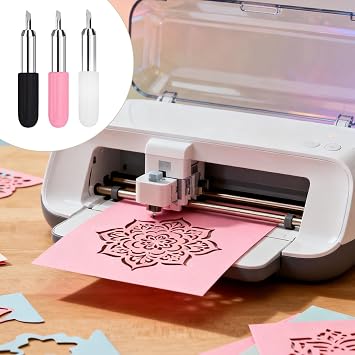 10 Pcs Replacement Cutting Blades for Cricut Joy – 5 Pcs 45° Standard Fine Point Blade + 3 Pcs 60° Deep Cut Blade + 2 Pcs 30° Shallow Cut Blade – Vinyl Plotter Cricut Blades Accessories 3.0mm
