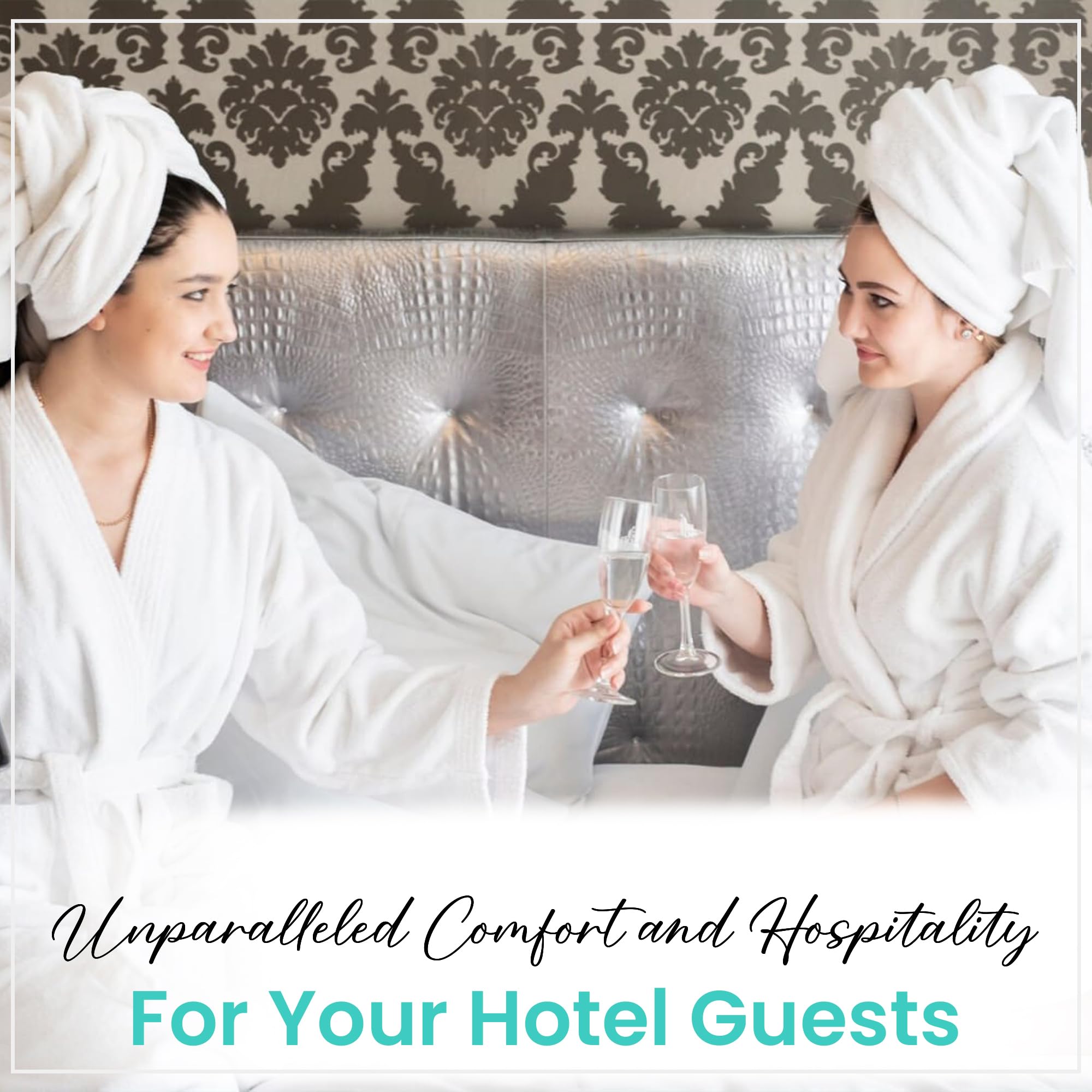 50 toallas de baño grandes de hotel blancas (54 x 27) – solo $4/toalla – Toallas de baño a granel – Paquete de 50 piezas al por mayor – Secado rápido – Toallas blancas de salón a granel, toallas de