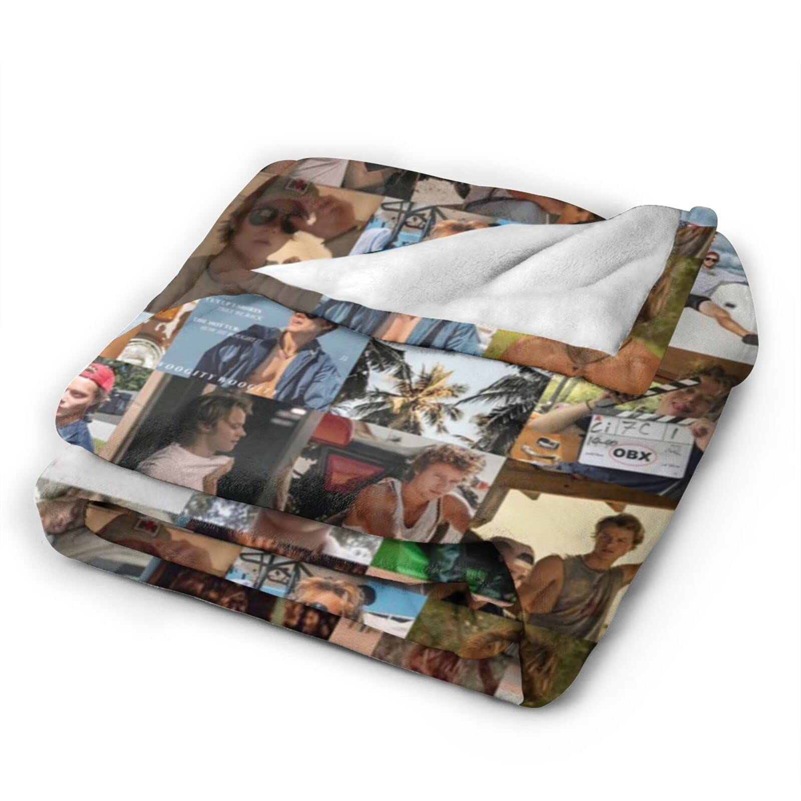 JOOJA Coperta Reversibile Damascata 152x203 Cm - Microfibra Morbida E Leggera, Vintage, Per Divano E Letto