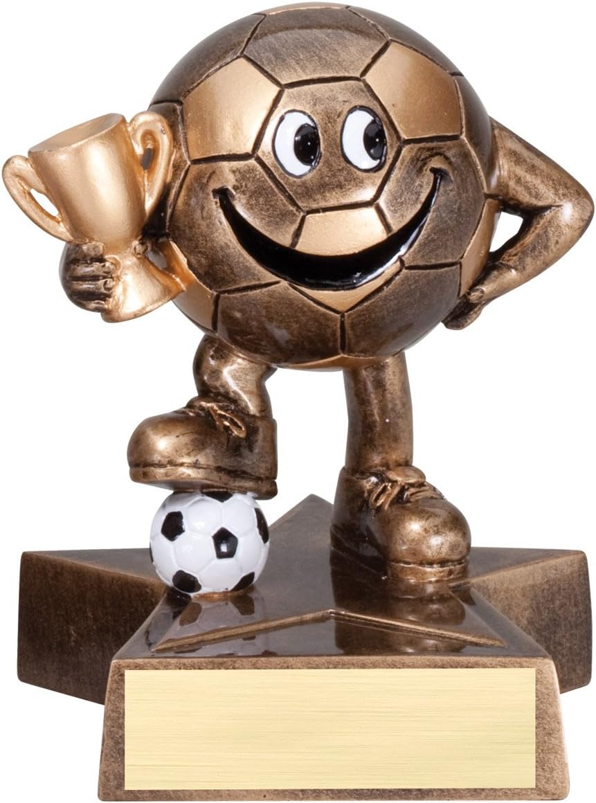 Decade Awards Soccer Lil Buddy Trophy - 4 Inch Tall | Engraved Kids Soccer Award - Customize Now