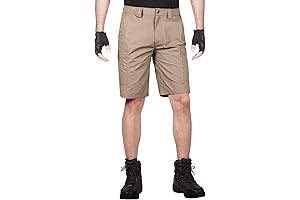 FREE SOLDIER Men's Water-Resistant Tactical Hiking Shorts: Enhanced Comfort for Adventurous Explorations
